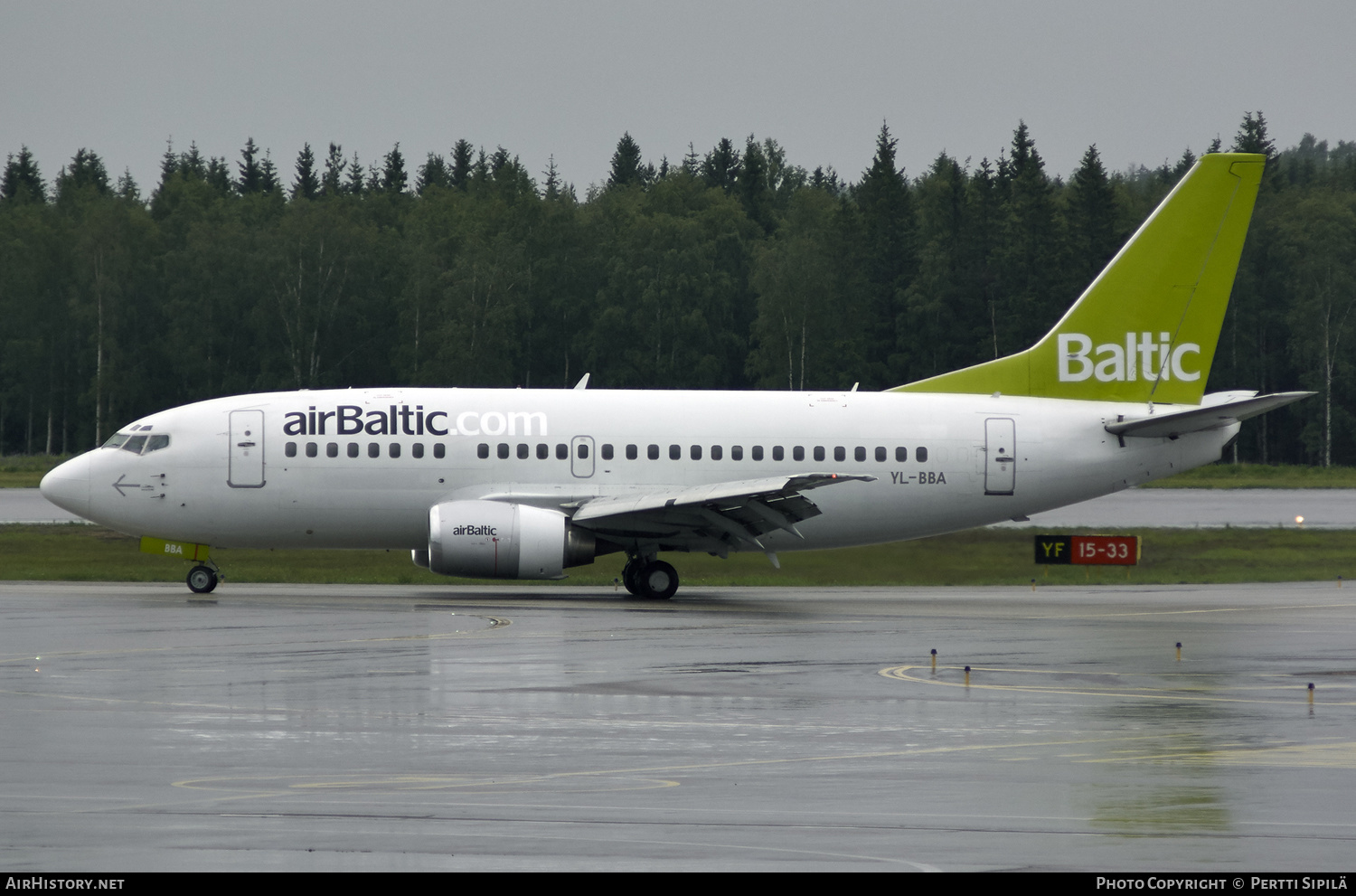 Aircraft Photo of YL-BBA | Boeing 737-505 | AirBaltic | AirHistory.net #190985