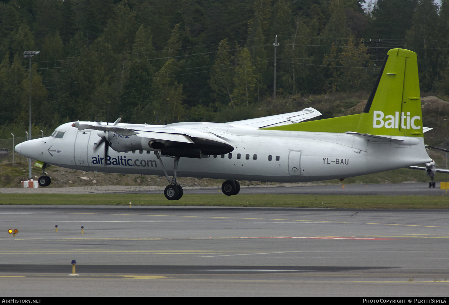 Aircraft Photo of YL-BAU | Fokker 50 | AirBaltic | AirHistory.net #190998