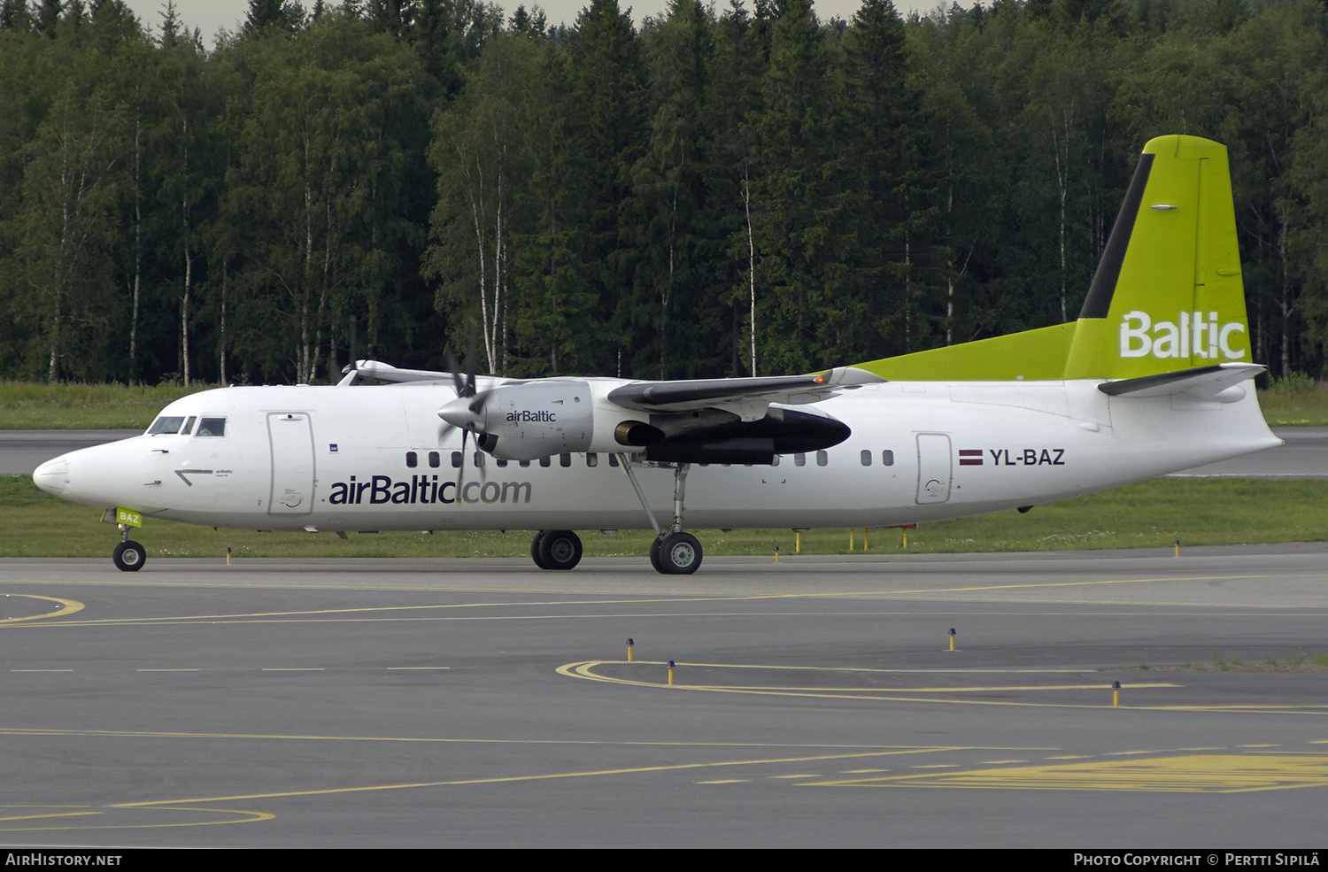 Aircraft Photo of YL-BAZ | Fokker 50 | AirBaltic | AirHistory.net #191018