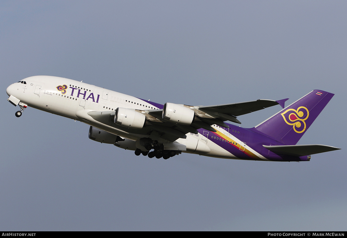 Aircraft Photo of HS-TUE | Airbus A380-841 | Thai Airways International | AirHistory.net #191024