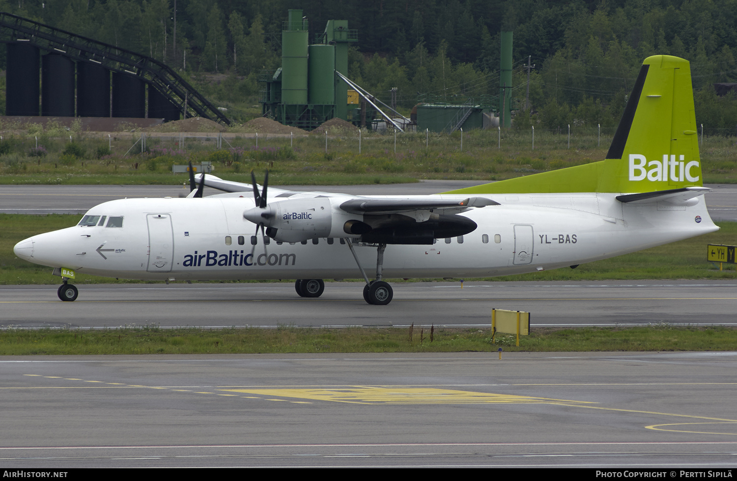 Aircraft Photo of YL-BAS | Fokker 50 | AirBaltic | AirHistory.net #191038