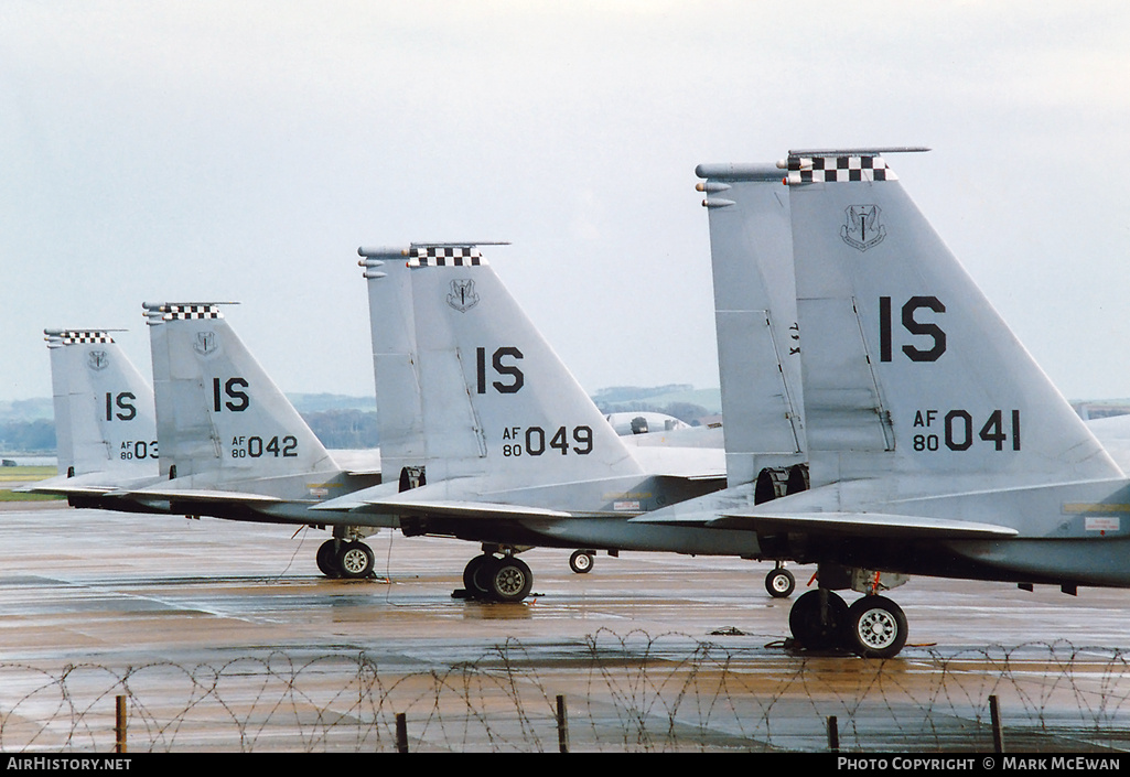 Aircraft Photo of 80-0041 / AF80-041 | McDonnell Douglas F-15C Eagle | USA - Air Force | AirHistory.net #191074