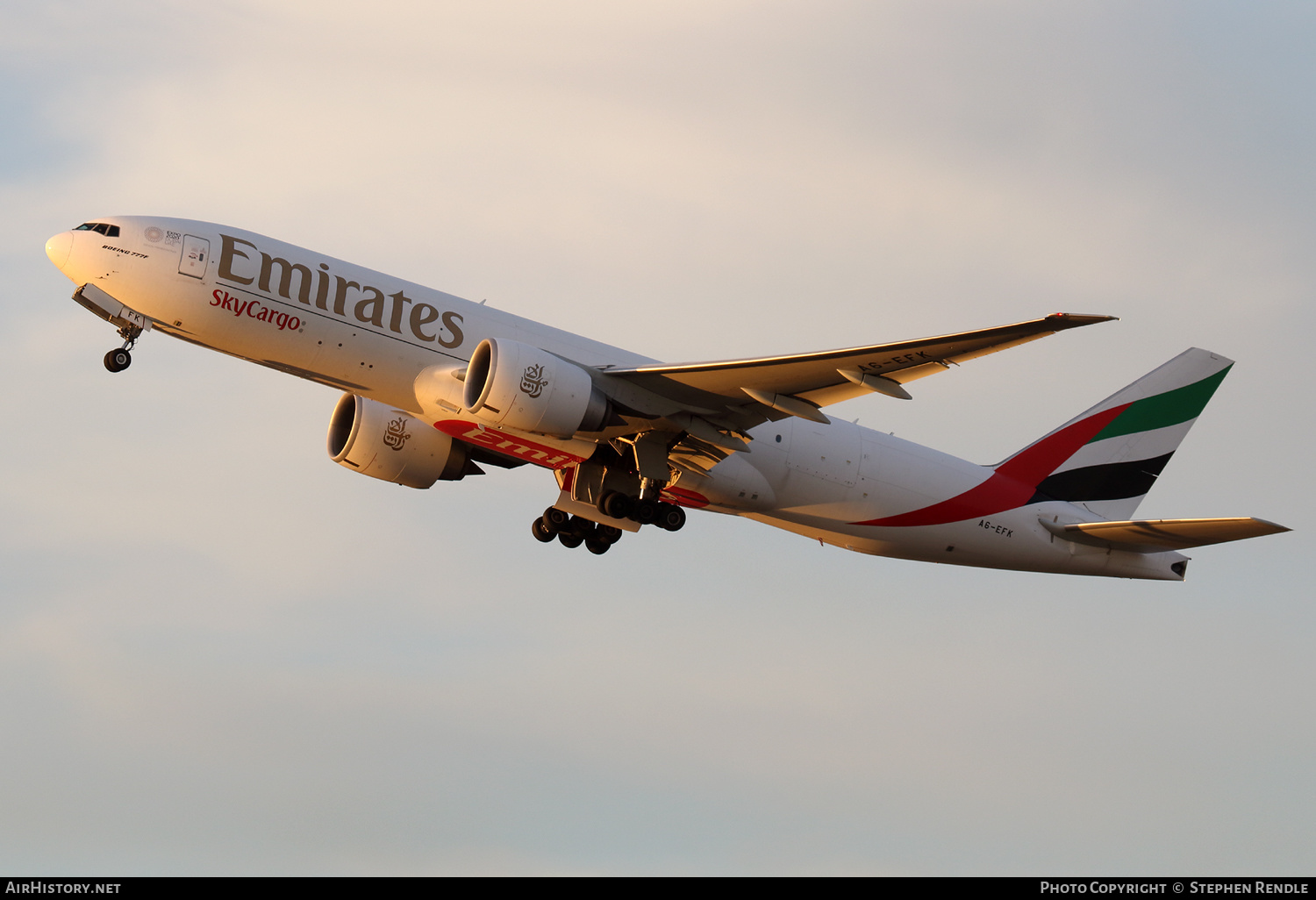 Aircraft Photo of A6-EFK | Boeing 777-F1H | Emirates SkyCargo | AirHistory.net #191075