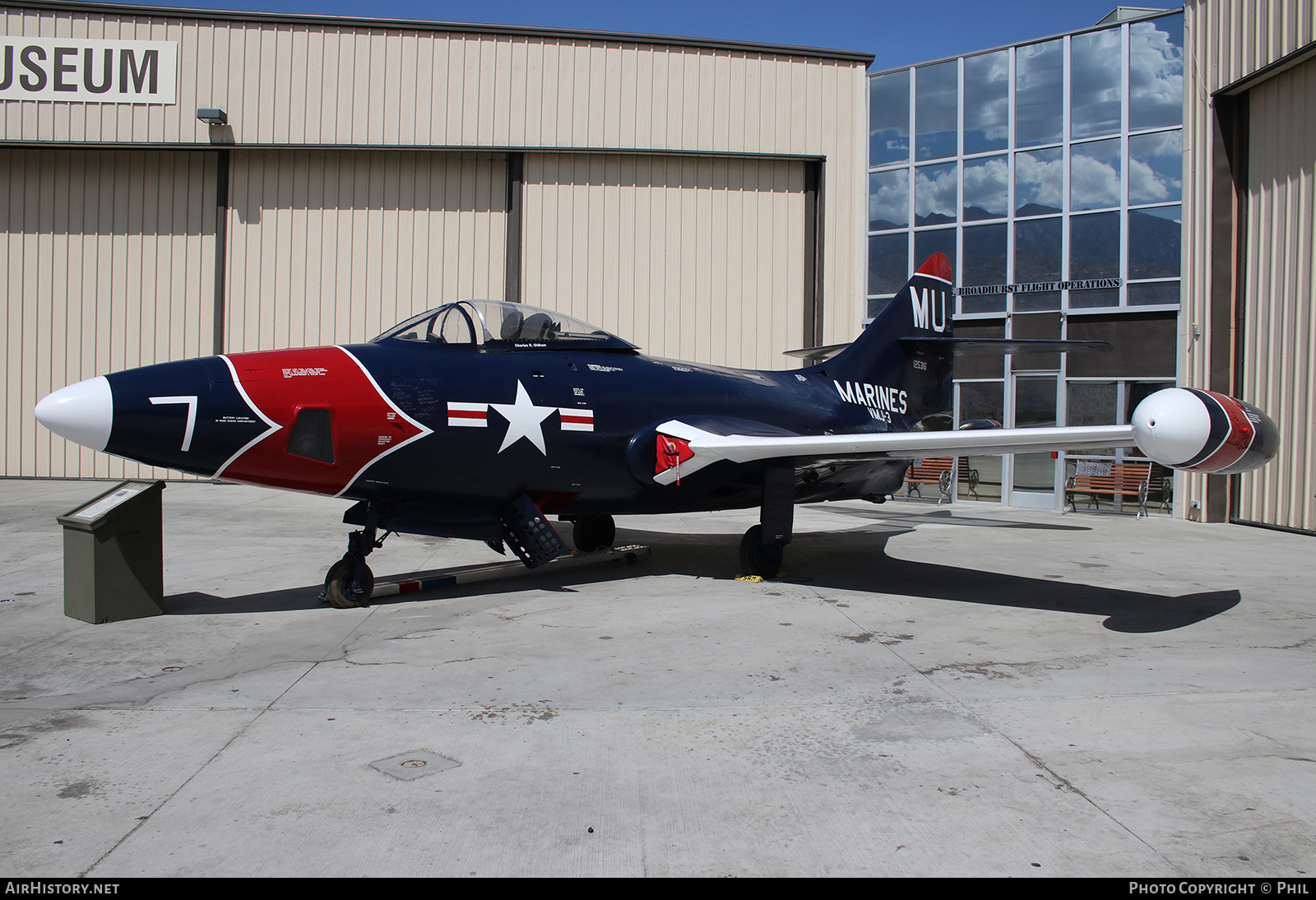 Aircraft Photo of 125316 | Grumman F9F-5 Panther | USA - Marines | AirHistory.net #191081