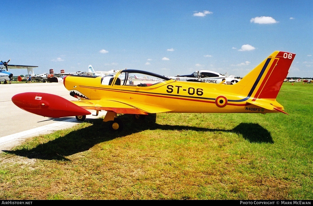 Aircraft Photo of N406FD / ST-06 | SIAI-Marchetti SF-260D | Belgium - Air Force | AirHistory.net #191082