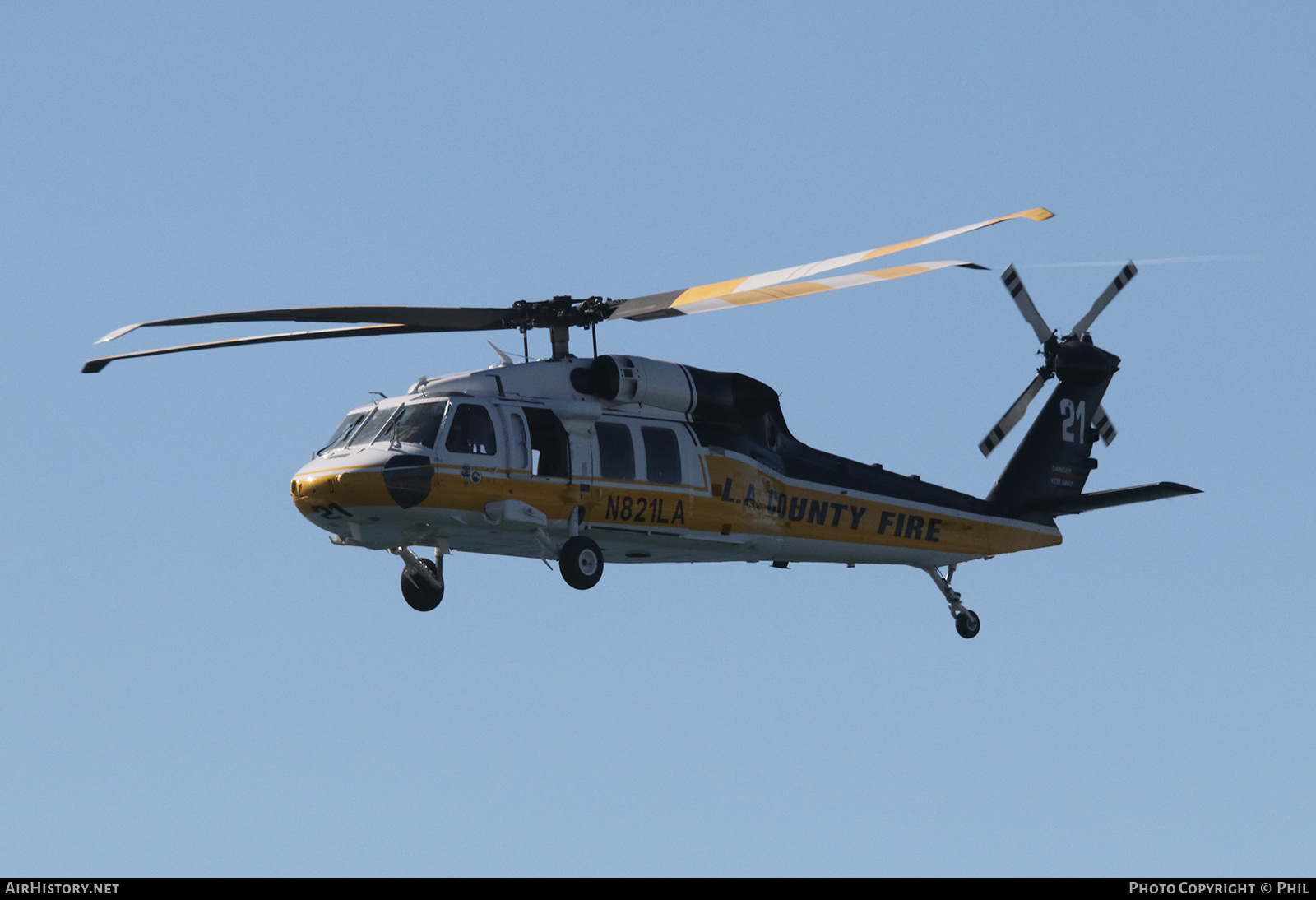 Aircraft Photo of N821LA | Sikorsky S-70i International Black Hawk | Los Angeles County Fire Department | AirHistory.net #191093