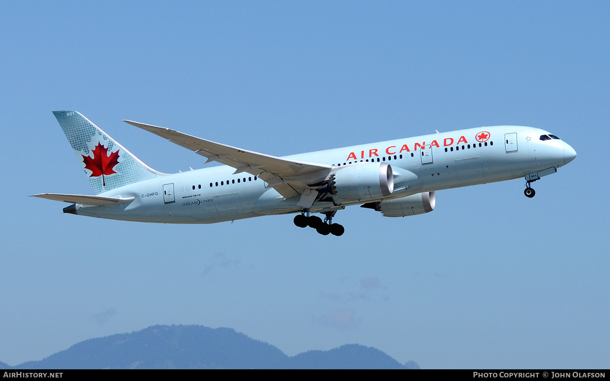 Aircraft Photo of C-GHPQ | Boeing 787-8 Dreamliner | Air Canada | AirHistory.net #191101