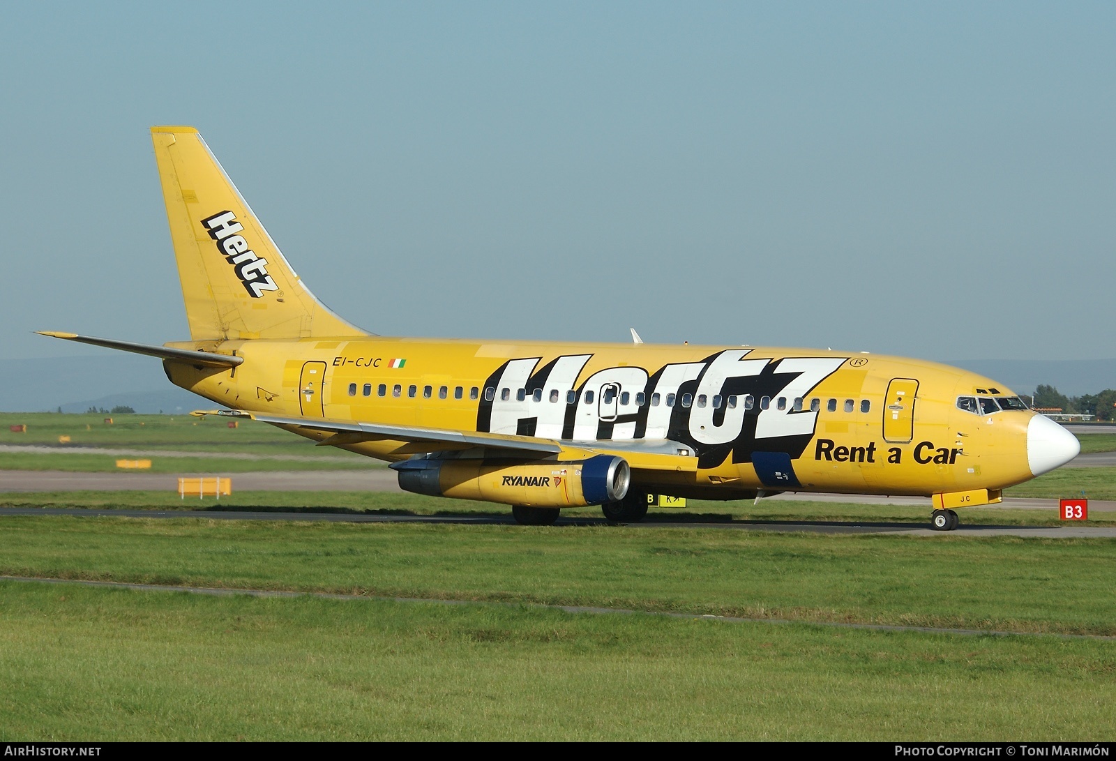 Aircraft Photo of EI-CJC | Boeing 737-204/Adv | Ryanair | AirHistory.net #191231