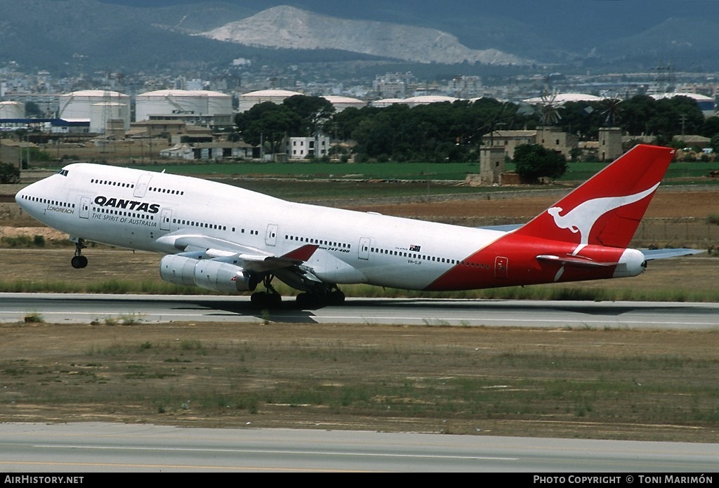 Aircraft Photo of VH-OJF | Boeing 747-438 | Qantas | AirHistory.net #191235