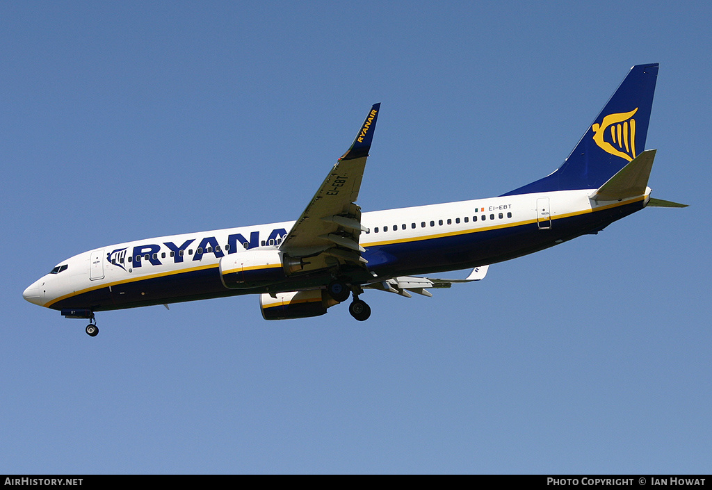 Aircraft Photo of EI-EBT | Boeing 737-8AS | Ryanair | AirHistory.net #191247