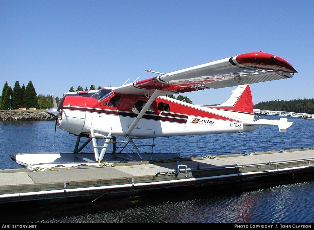 Aircraft Photo of C-FEBE | De Havilland Canada DHC-2 Beaver Mk1 | Baxter Aviation | AirHistory.net #191273