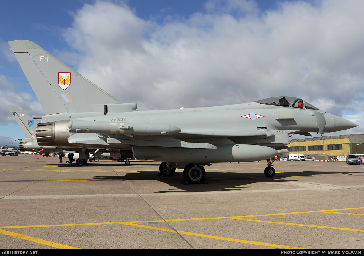 Aircraft Photo of ZK329 | Eurofighter EF-2000 Typhoon FGR4 | UK - Air Force | AirHistory.net #191311
