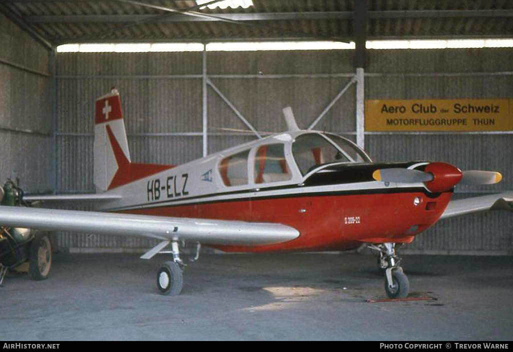 Aircraft Photo of HB-ELZ | SIAI-Marchetti S-205/22R | AirHistory.net #191358