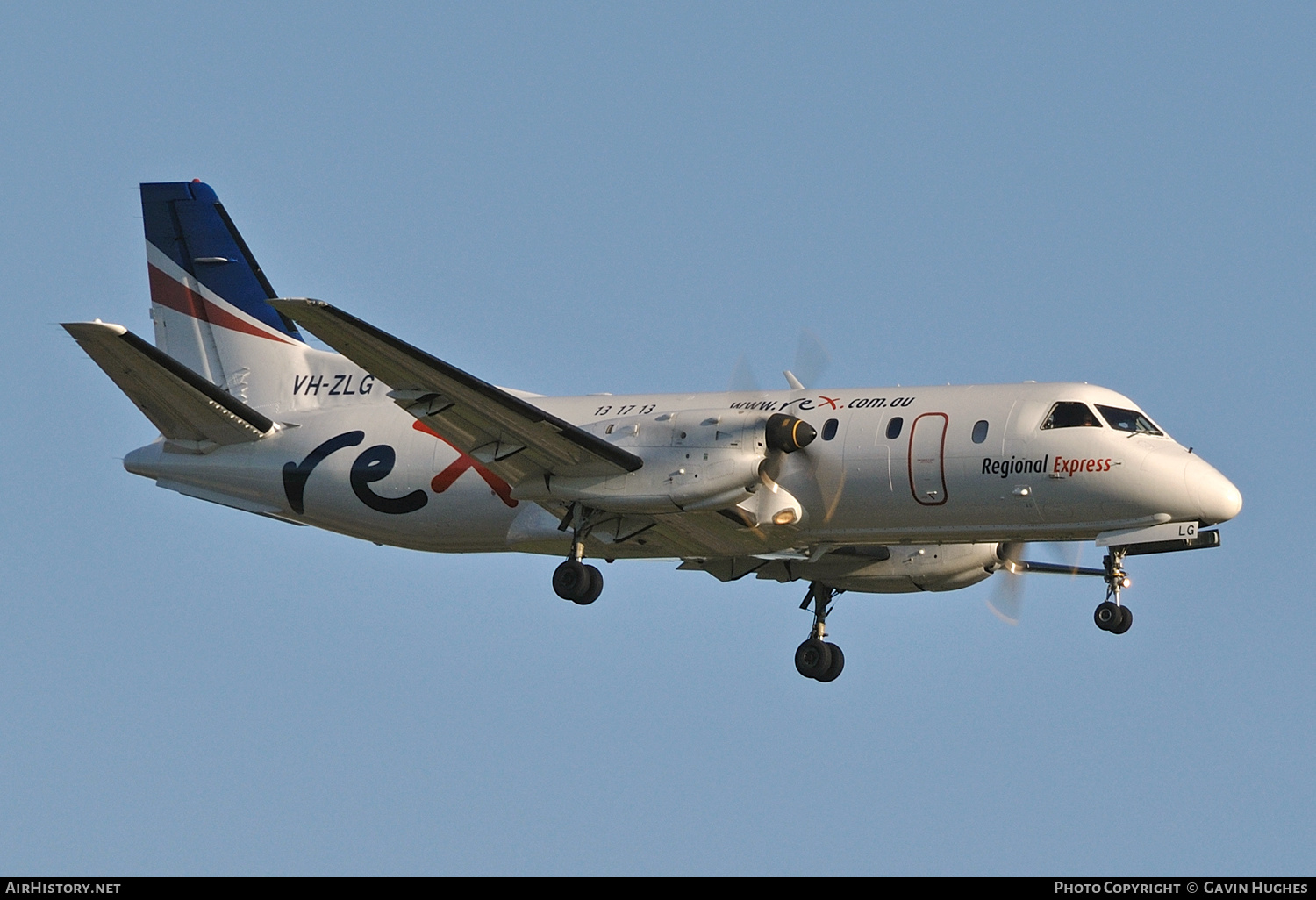 Aircraft Photo of VH-ZLG | Saab 340B | REX - Regional Express | AirHistory.net #191360