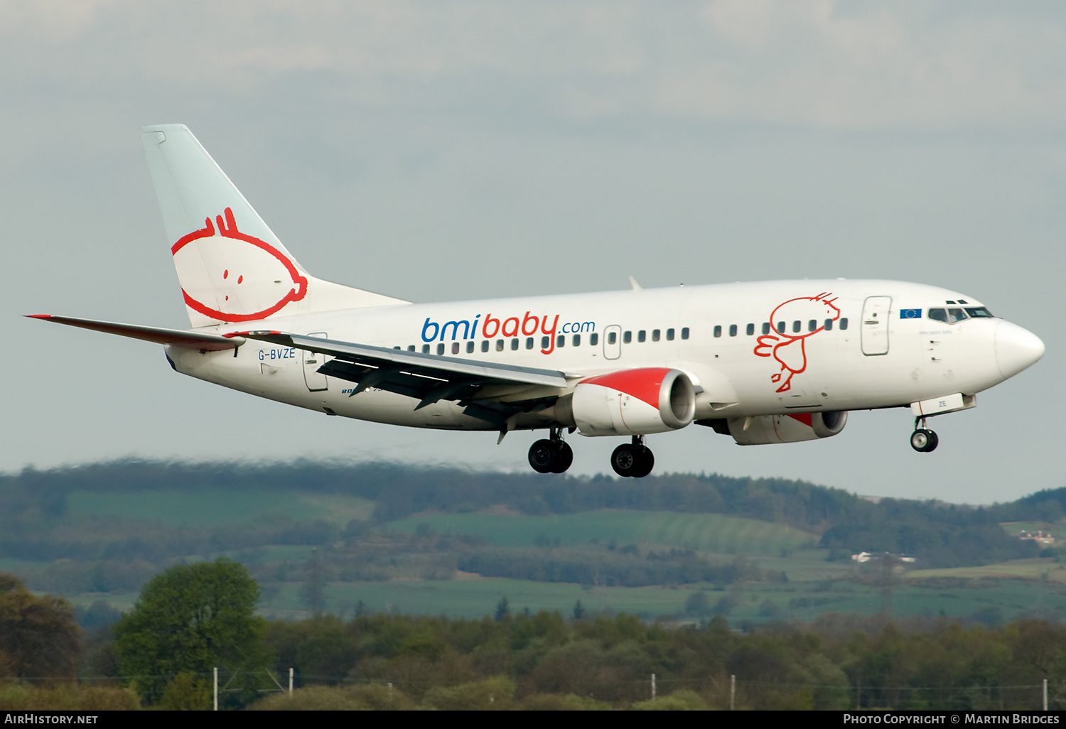 Aircraft Photo of G-BVZE | Boeing 737-59D | Bmibaby | AirHistory.net #191376