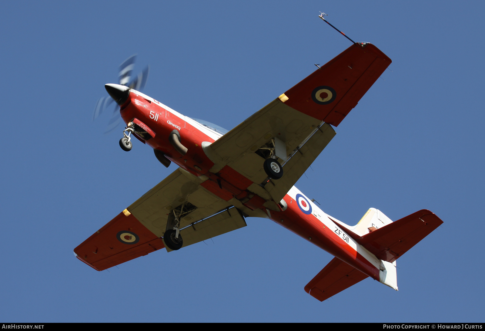 Aircraft Photo of ZF511 | Short S-312 Tucano T1 | UK - Air Force | AirHistory.net #191457