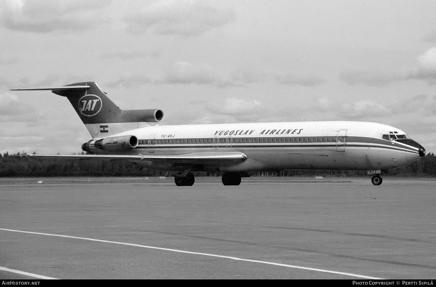 Aircraft Photo of YU-AKJ | Boeing 727-2H9/Adv | JAT Yugoslav Airlines - Jugoslovenski Aerotransport | AirHistory.net #191478