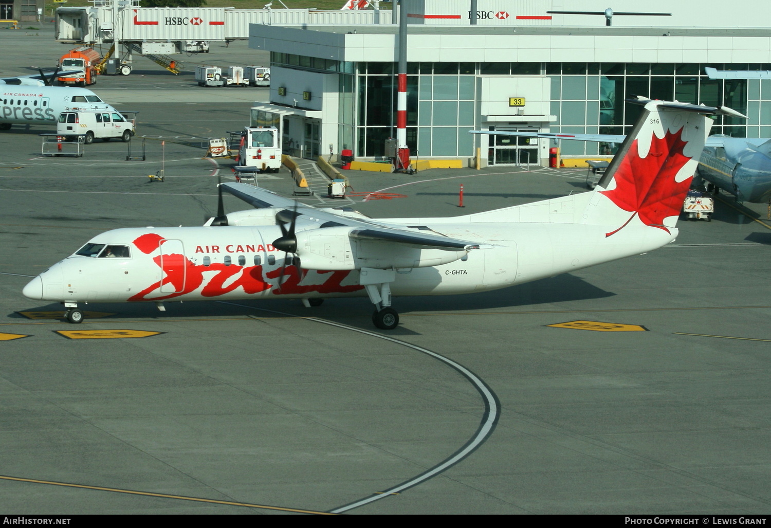 Aircraft Photo of C-GHTA | De Havilland Canada DHC-8-301 Dash 8 | Air Canada Jazz | AirHistory.net #191505