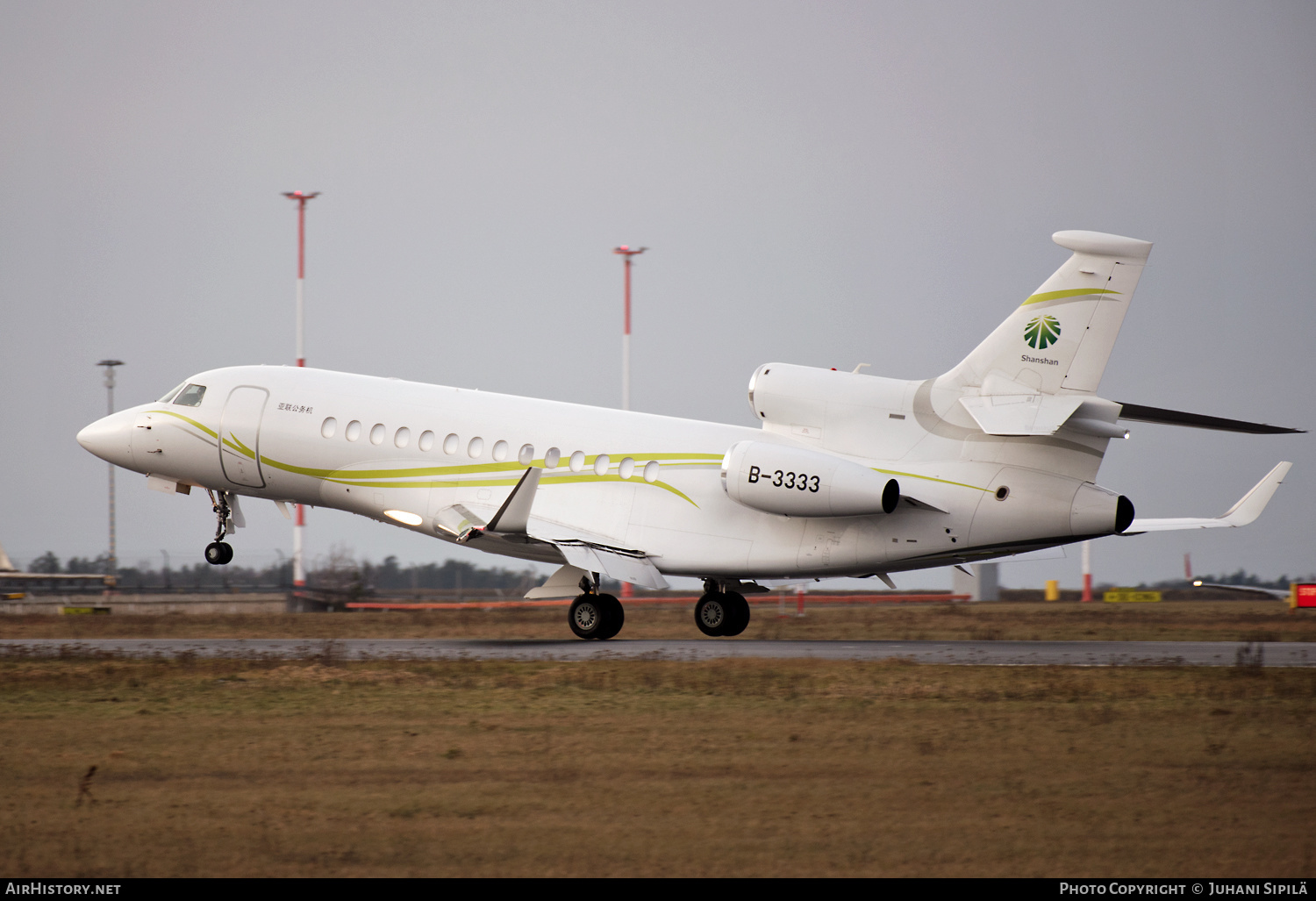 Aircraft Photo of B-3333 | Dassault Falcon 7X | Shanshan Corporation | AirHistory.net #191516