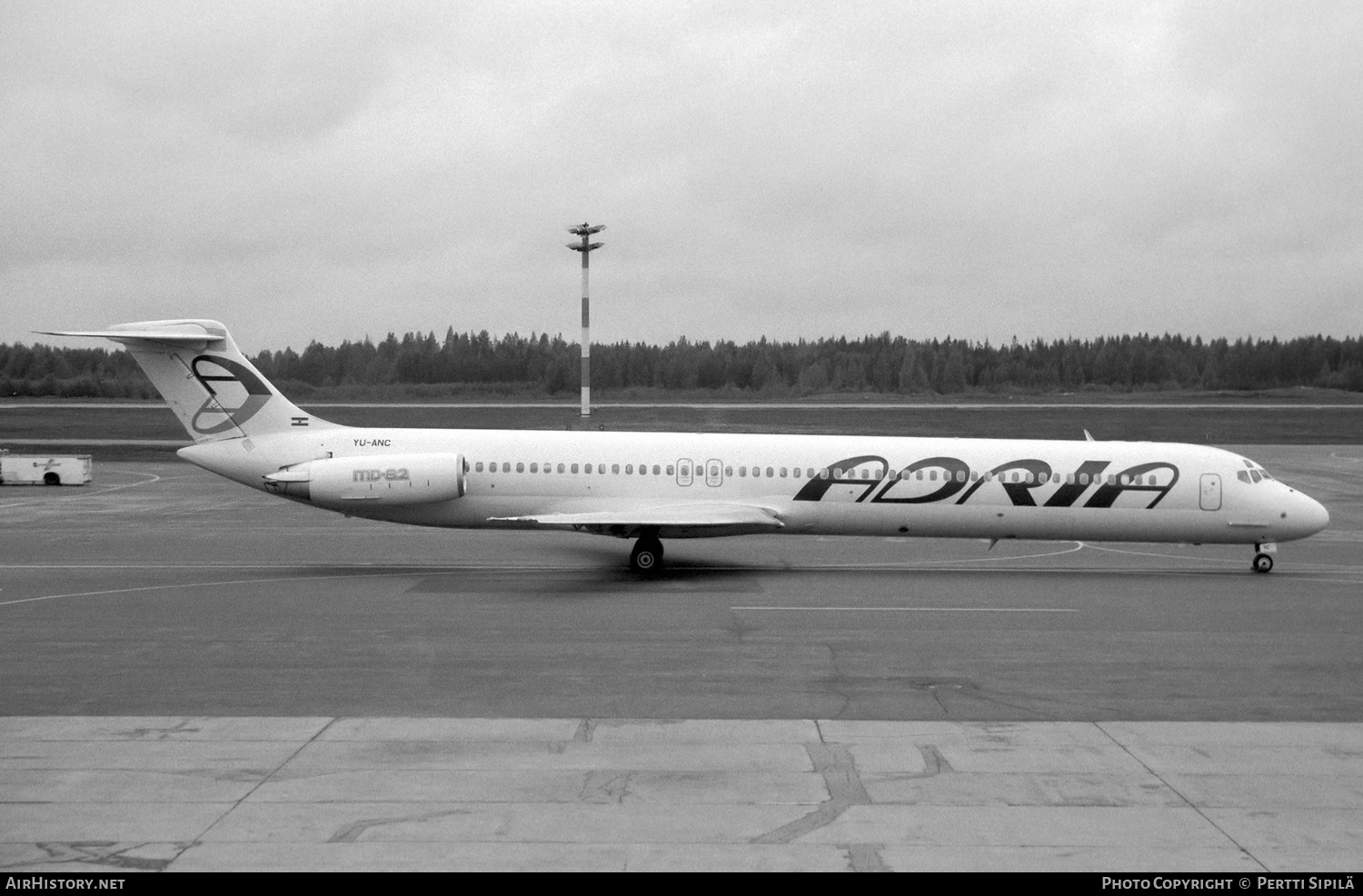 Aircraft Photo of YU-ANC | McDonnell Douglas MD-82 (DC-9-82) | Adria Airways | AirHistory.net #191525
