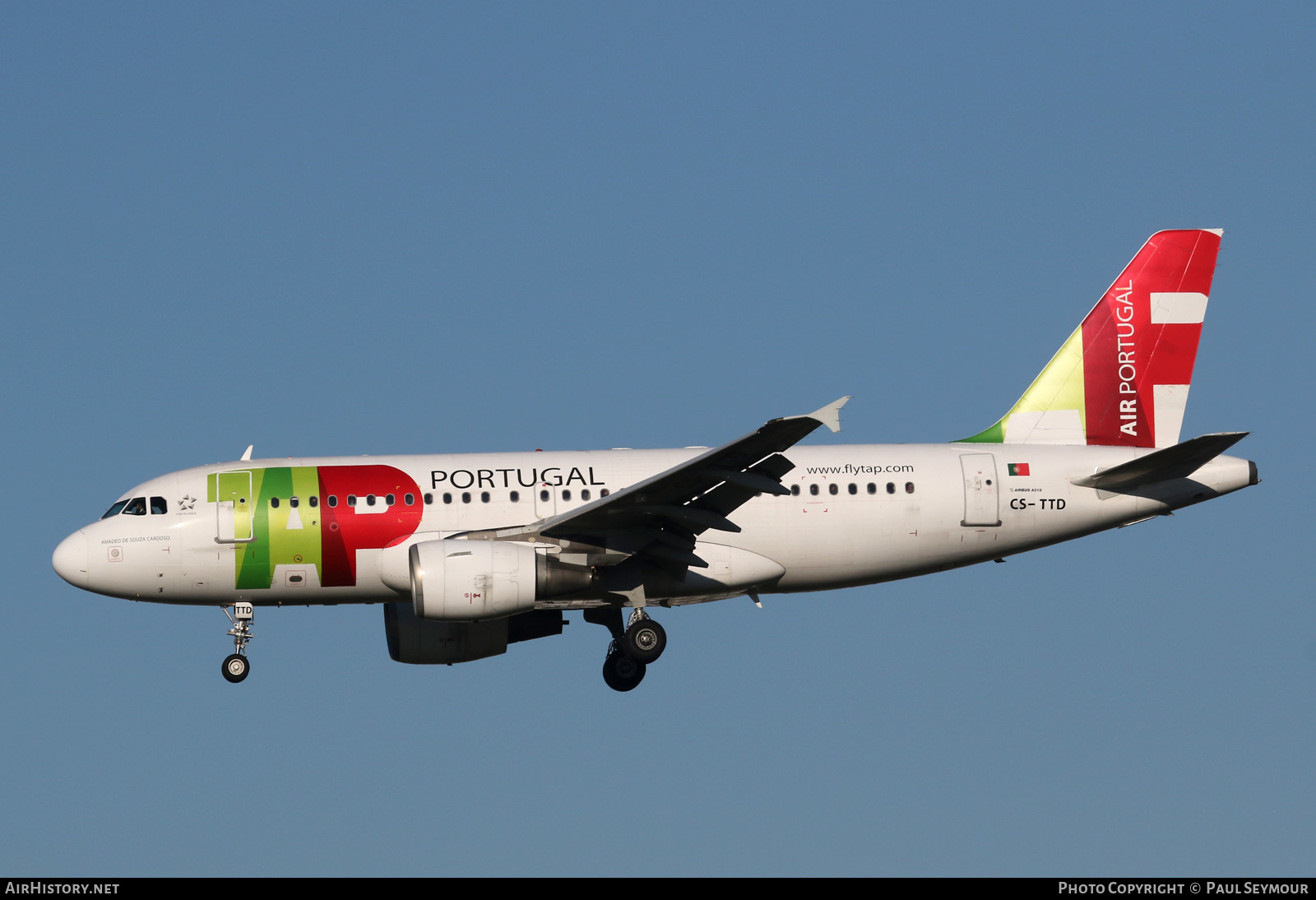 Aircraft Photo of CS-TTD | Airbus A319-111 | TAP Air Portugal | AirHistory.net #191578