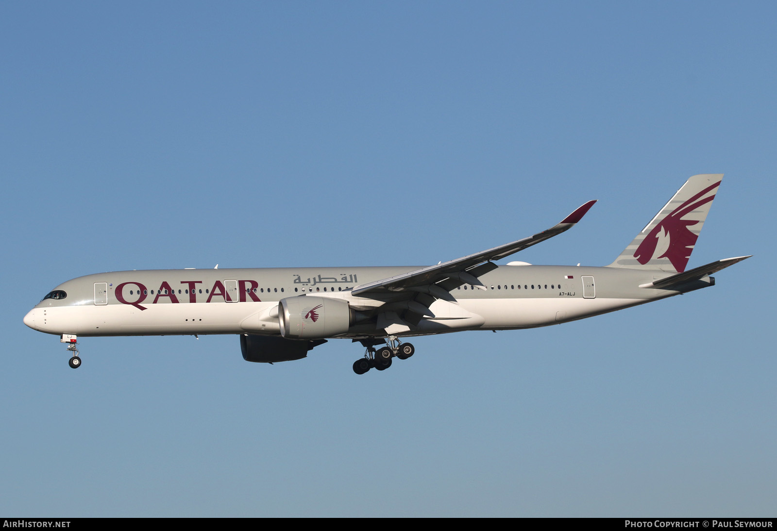 Aircraft Photo of A7-ALJ | Airbus A350-941 | Qatar Airways | AirHistory.net #191579