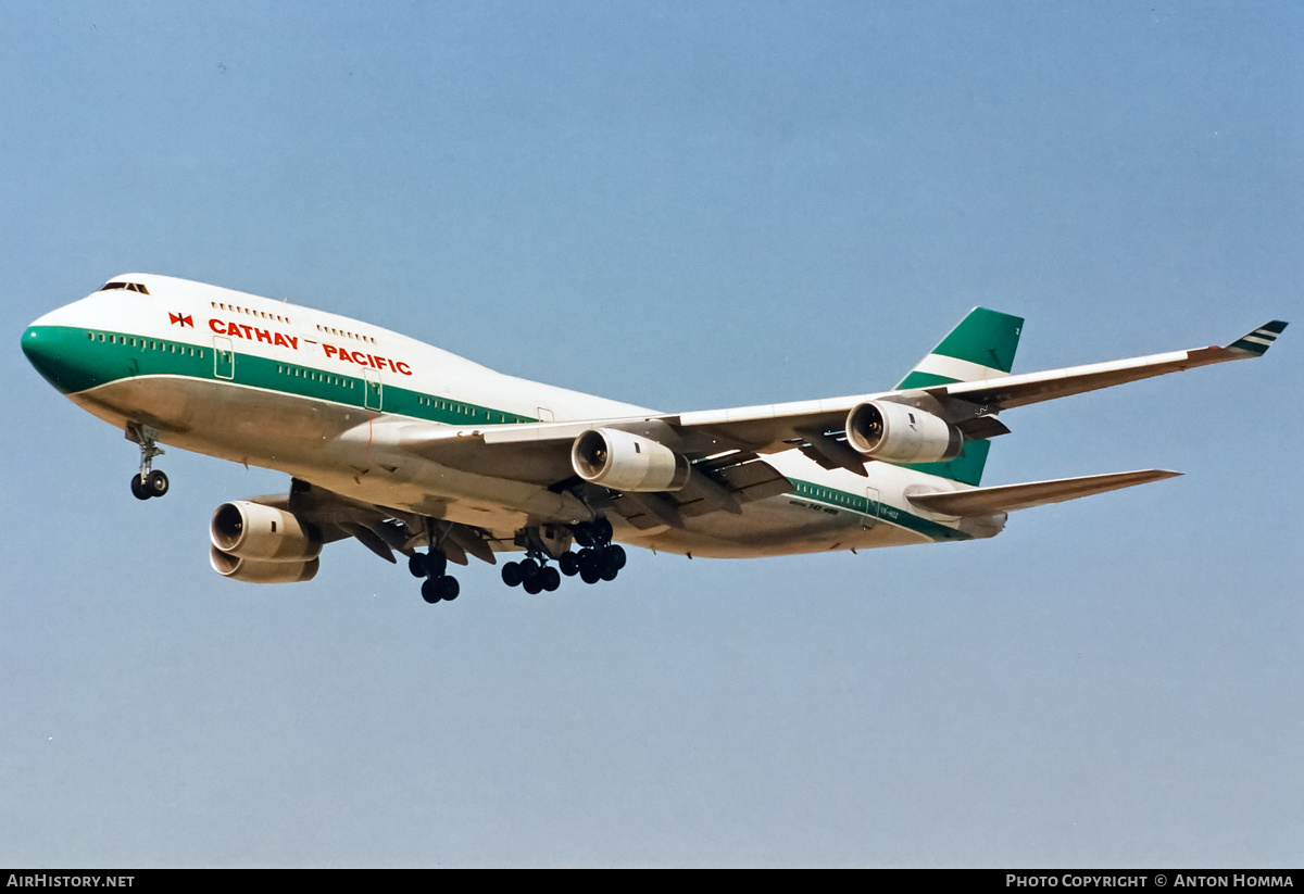 Aircraft Photo of VR-HOZ | Boeing 747-467 | Cathay Pacific Airways | AirHistory.net #191624