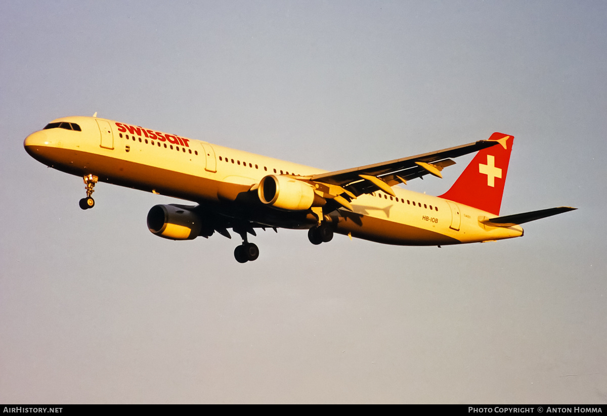 Aircraft Photo of HB-IOB | Airbus A321-111 | Swissair | AirHistory.net #191627