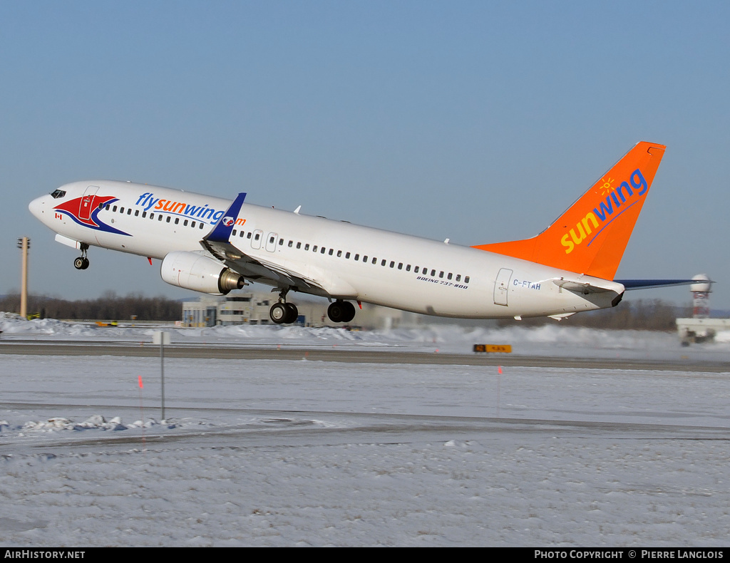 Aircraft Photo of C-FTAH | Boeing 737-8Q8 | Sunwing Airlines | AirHistory.net #191638