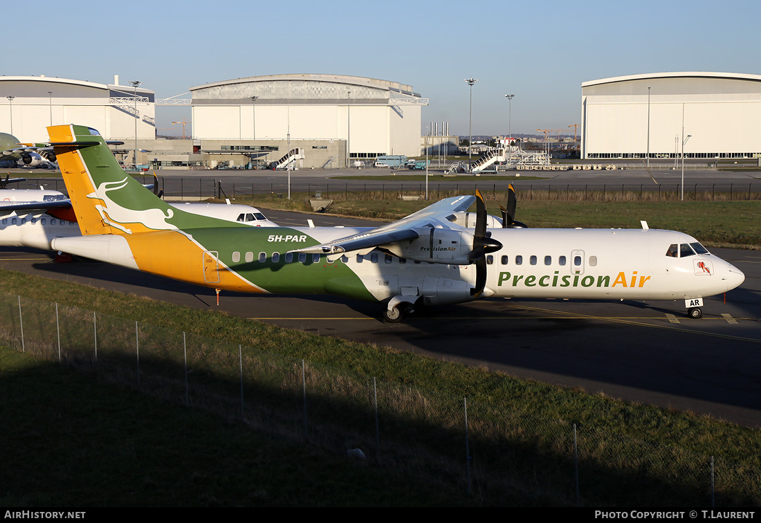 Aircraft Photo of 5H-PAR | ATR ATR-72-212 | Precision Air | AirHistory.net #191706