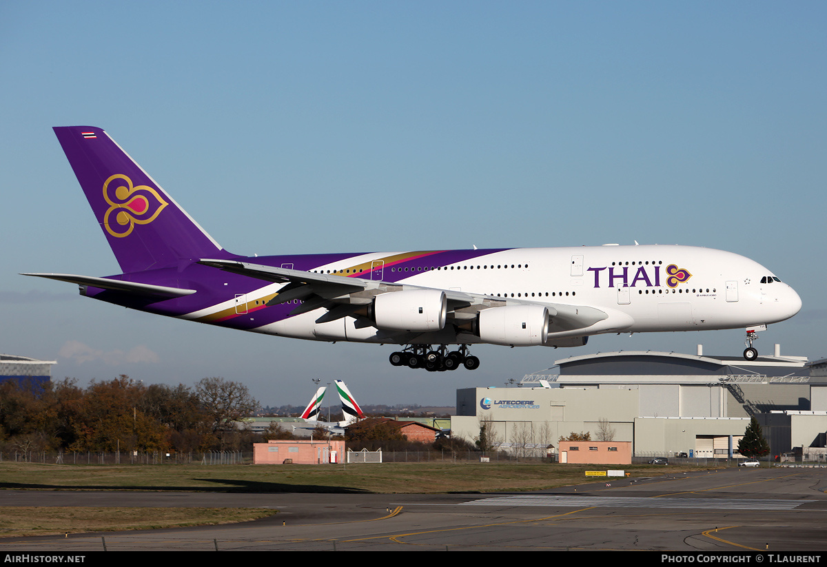 Aircraft Photo of F-WWAT | Airbus A380-841 | Thai Airways International | AirHistory.net #191780