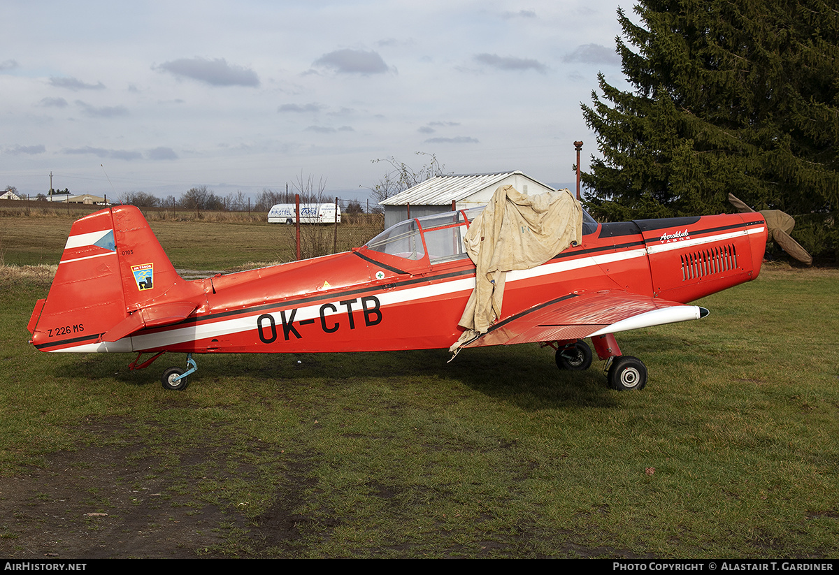 Aircraft Photo of OK-CTB | Zlin Z-226MS Trener | Aeroklub Tábor | AirHistory.net #191791