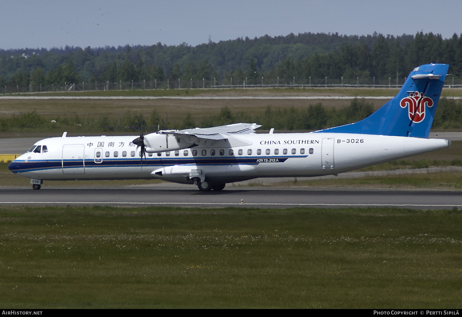 Aircraft Photo of B-3026 | ATR ATR-72-500 (ATR-72-212A) | China Southern Airlines | AirHistory.net #191827