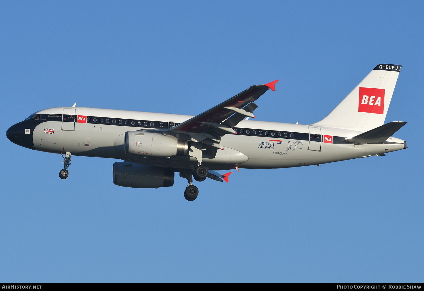 Aircraft Photo of G-EUPJ | Airbus A319-131 | British Airways | BEA - British European Airways | AirHistory.net #191859