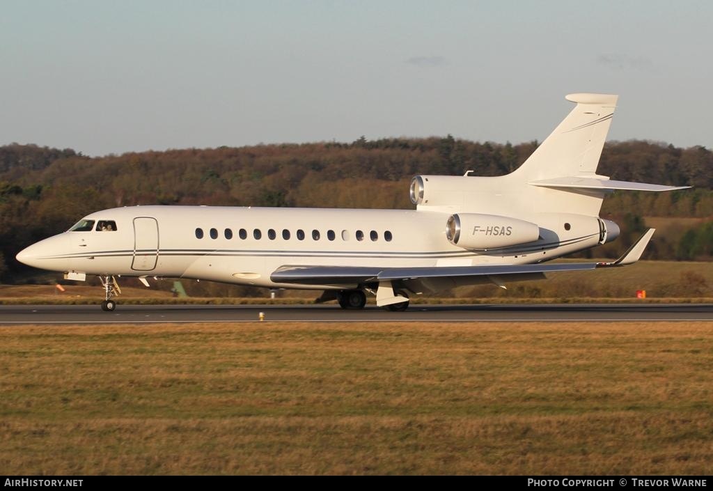 Aircraft Photo of F-HSAS | Dassault Falcon 7X | AirHistory.net #191871