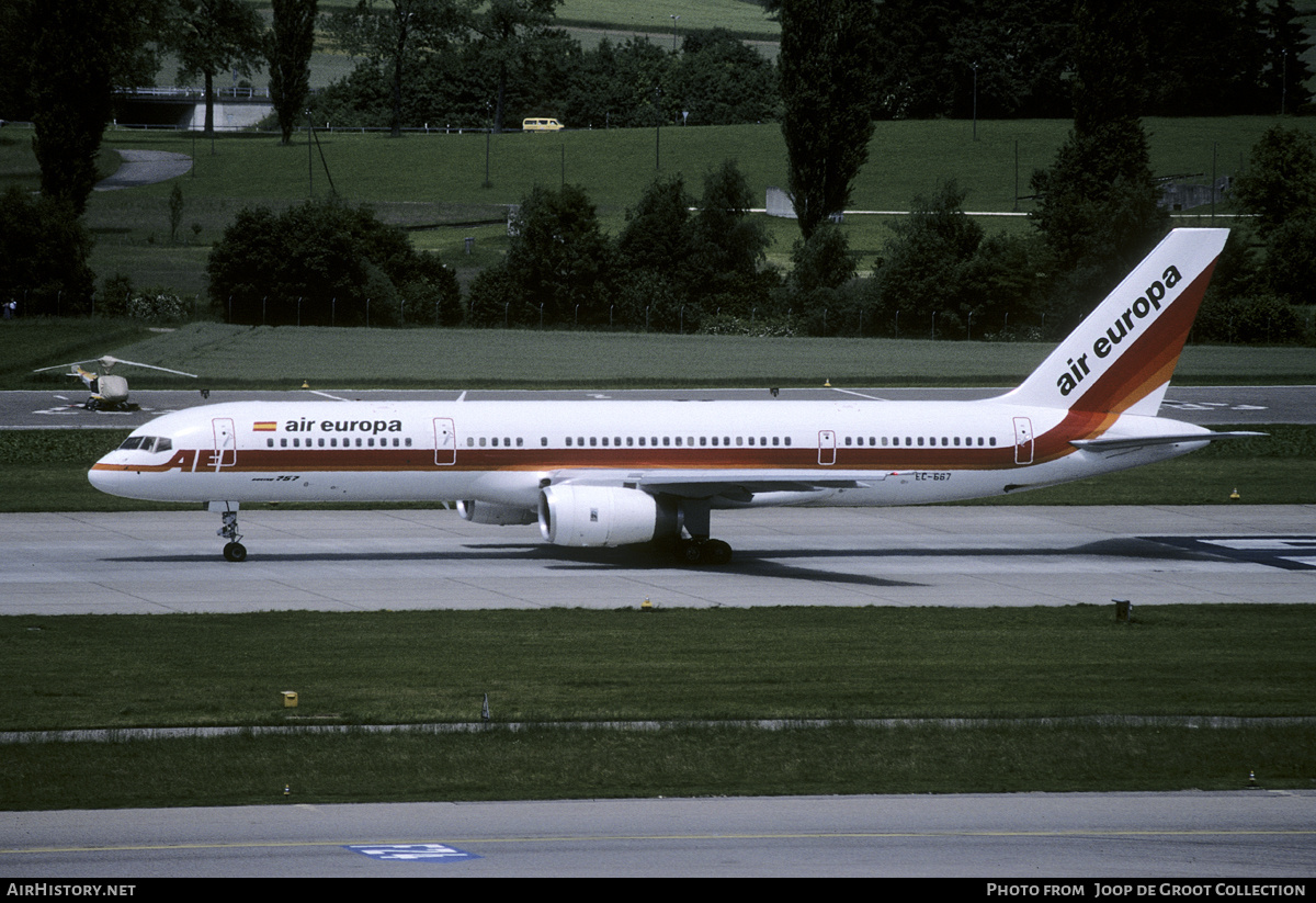 Aircraft Photo of EC-667 | Boeing 757-236 | Air Europa | AirHistory.net #191882