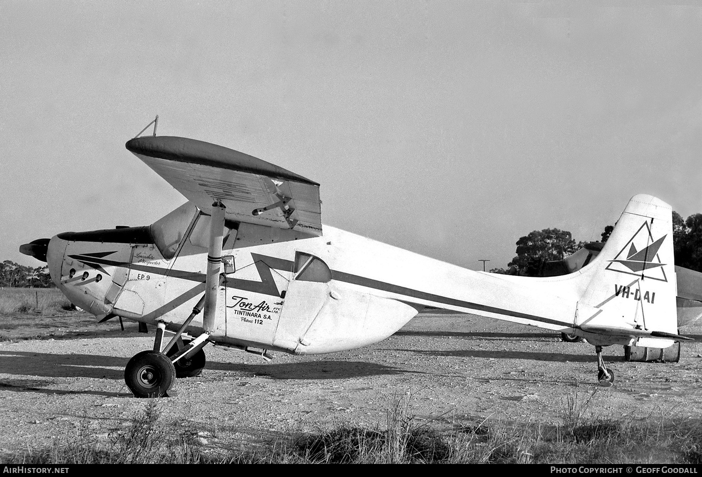 Aircraft Photo of VH-DAI | Edgar Percival EP-9 Prospector | Tonair | AirHistory.net #191961