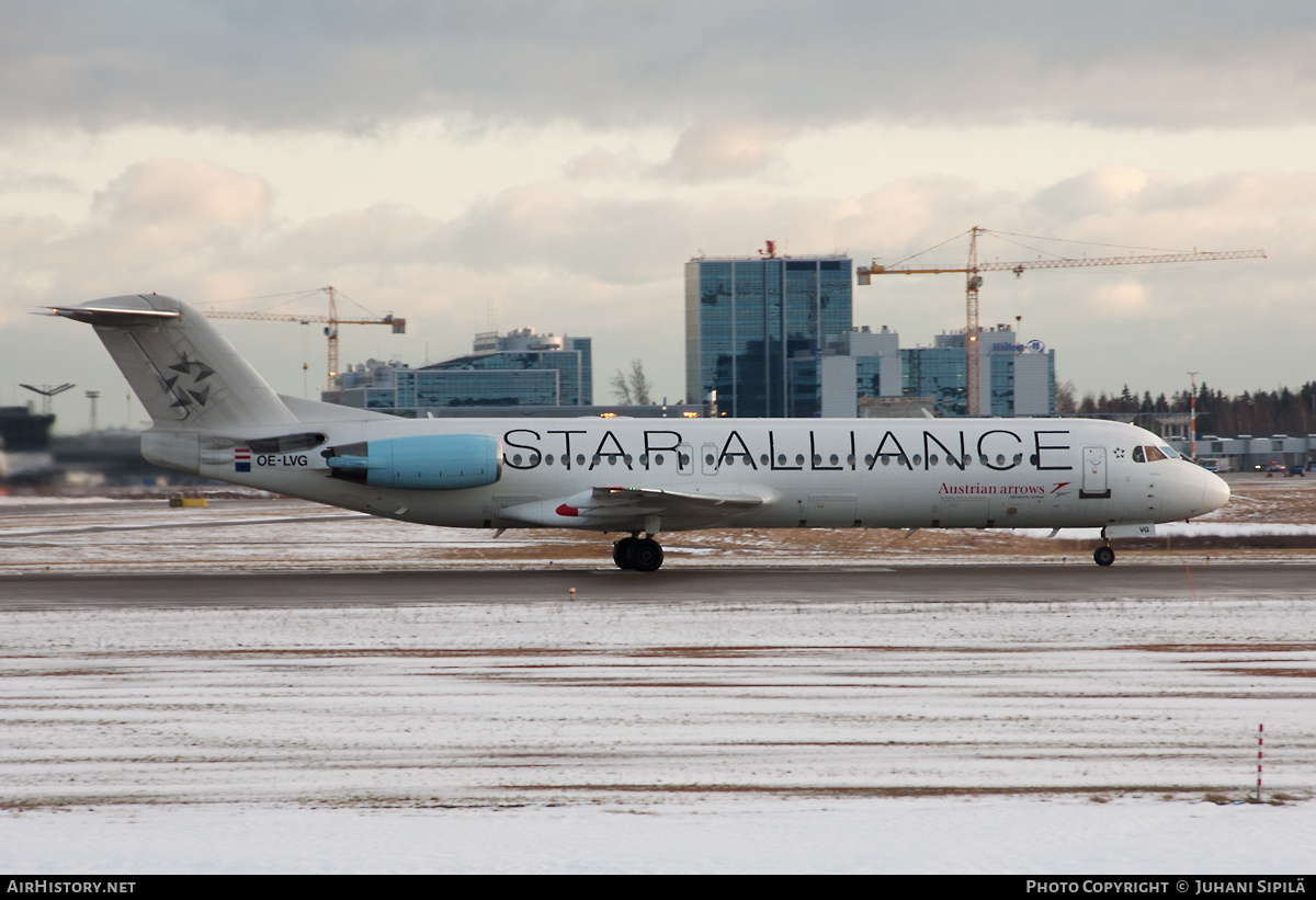 Aircraft Photo of OE-LVG | Fokker 100 (F28-0100) | Austrian Arrows | AirHistory.net #192063