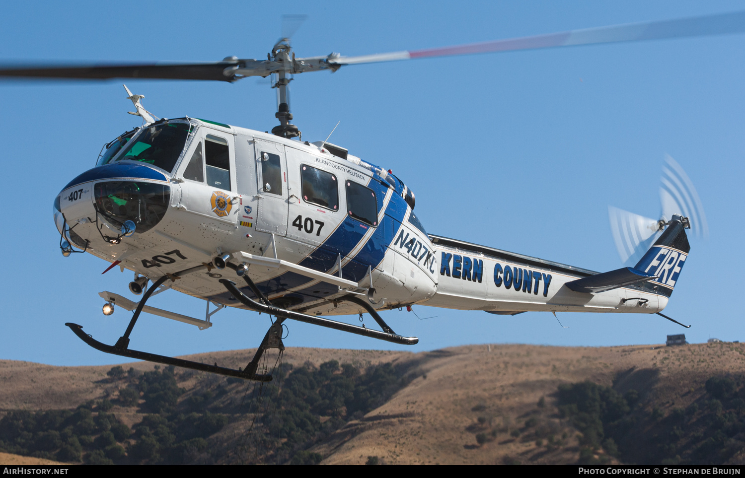 Aircraft Photo of N407KC | Bell UH-1H Iroquois | Kern County Fire Department | AirHistory.net #192066