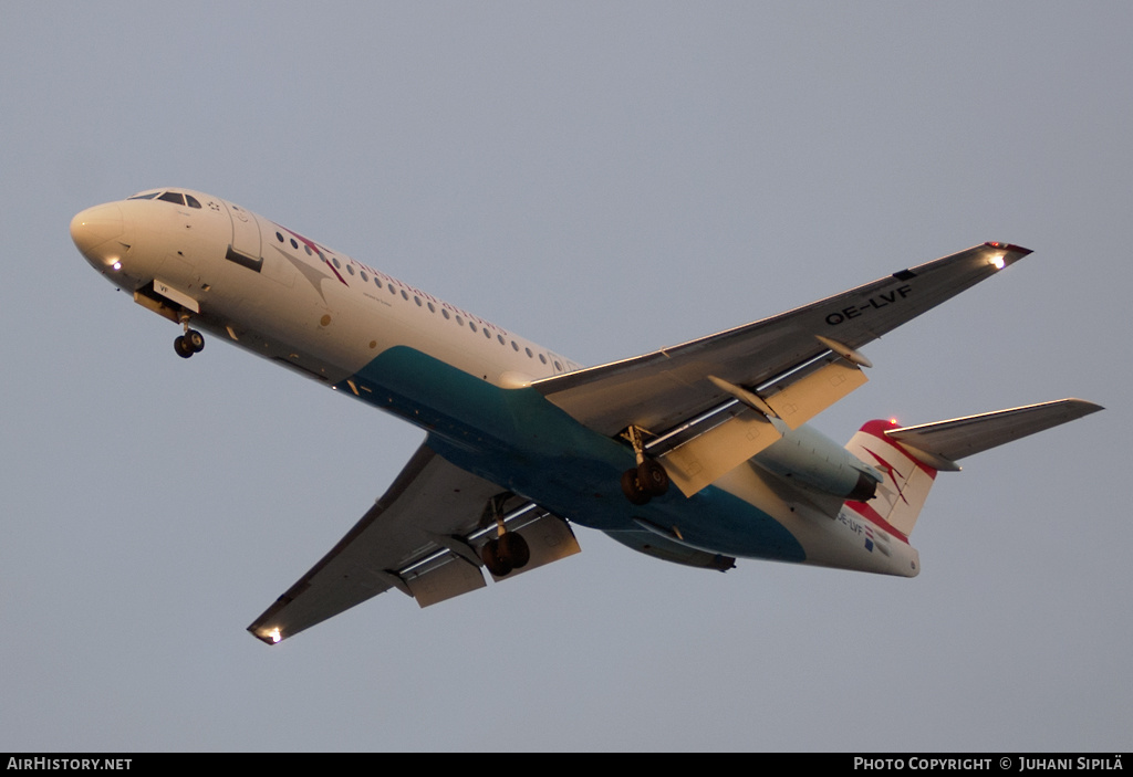 Aircraft Photo of OE-LVF | Fokker 100 (F28-0100) | Austrian Arrows | AirHistory.net #192090