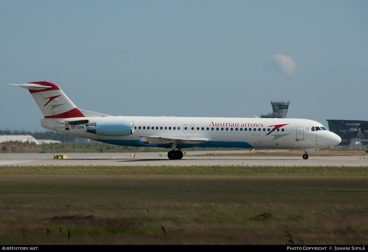 Aircraft Photo of OE-LVH | Fokker 100 (F28-0100) | Austrian Arrows | AirHistory.net #192091