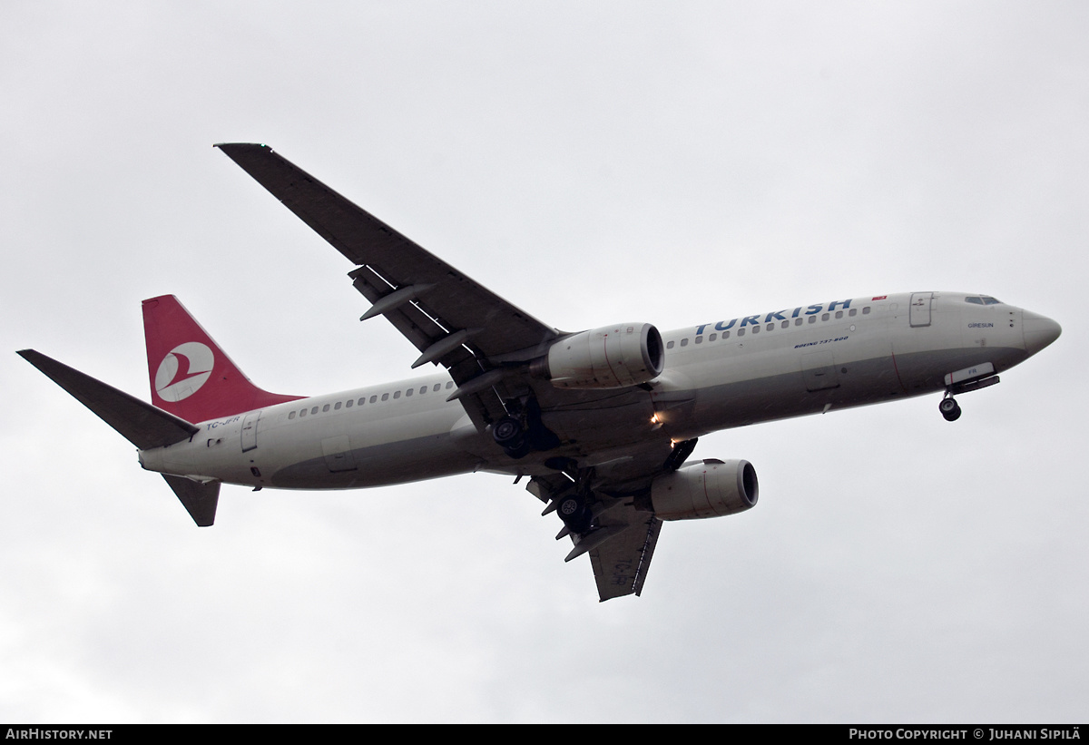 Aircraft Photo of TC-JFR | Boeing 737-8F2 | Turkish Airlines | AirHistory.net #192094