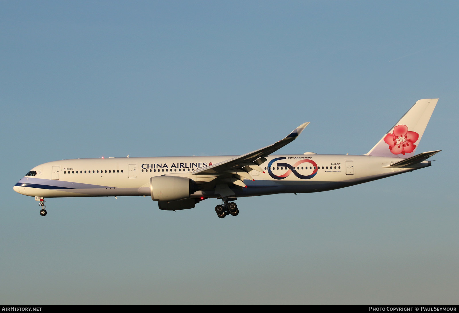 Aircraft Photo of B-18917 | Airbus A350-941 | China Airlines | AirHistory.net #192120