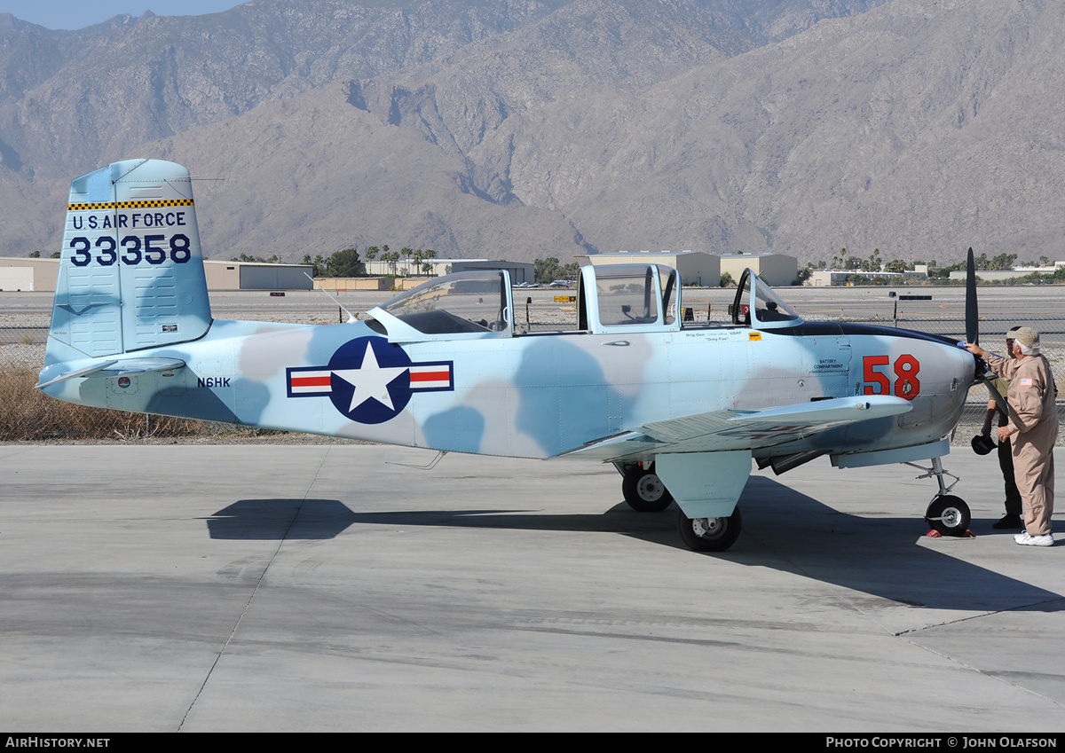 Aircraft Photo of N6HK / 33358 | Beech T-34A Mentor (45) | USA - Air Force | AirHistory.net #192133