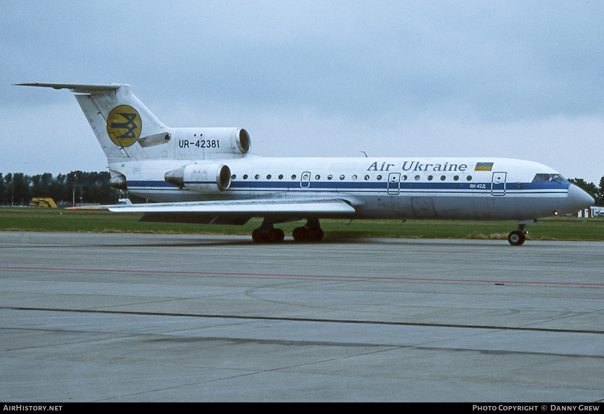 Aircraft Photo of UR-42381 | Yakovlev Yak-42D | Air Ukraine | AirHistory.net #192154