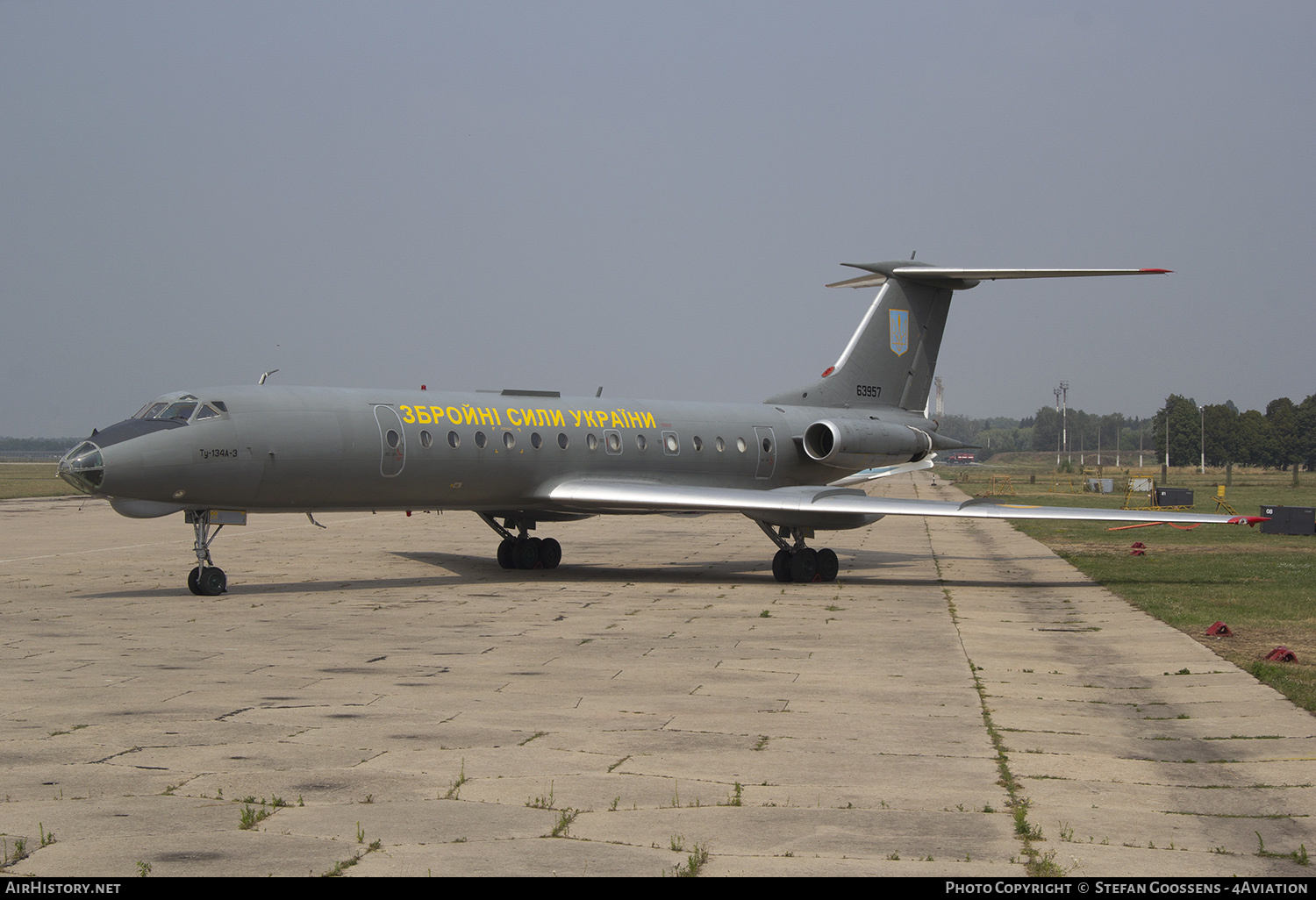 Aircraft Photo of 63957 | Tupolev Tu-134A-3 | Ukraine - Air Force | AirHistory.net #192213