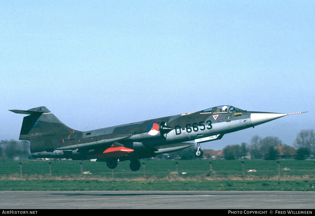Aircraft Photo of D-6653 | Lockheed F-104G Starfighter | Netherlands - Air Force | AirHistory.net #192259