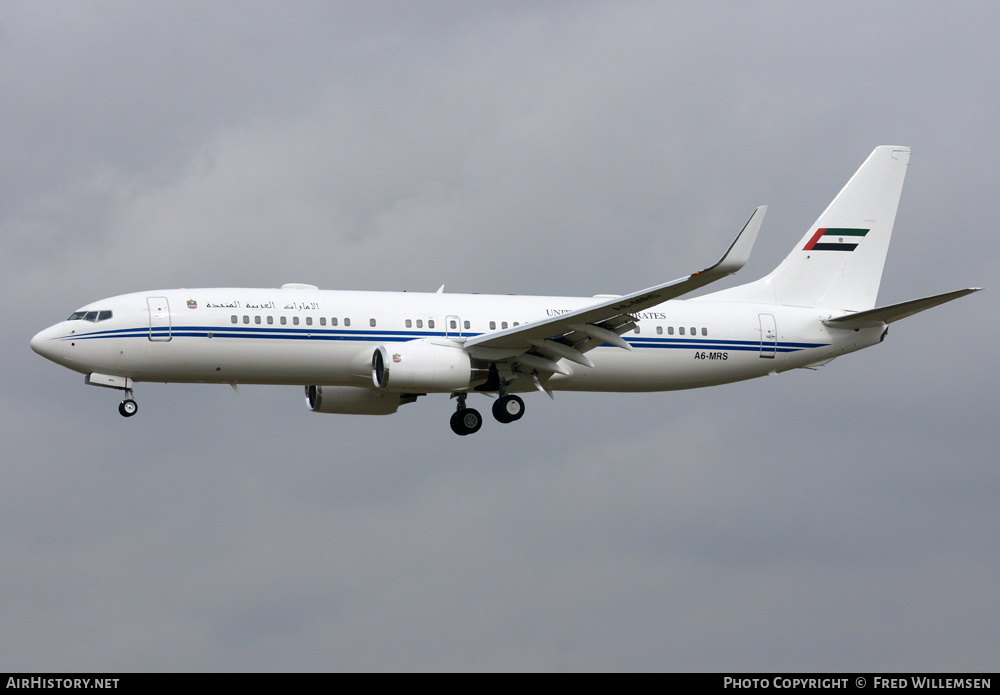 Aircraft Photo of A6-MRS | Boeing 737-8E0 BBJ2 | United Arab Emirates Government | AirHistory.net #192271
