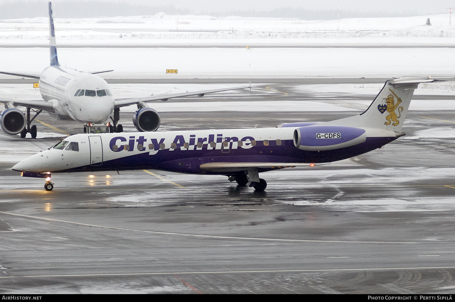 Aircraft Photo of G-CDFS | Embraer ERJ-135ER (EMB-135ER) | City Airline | AirHistory.net #192292