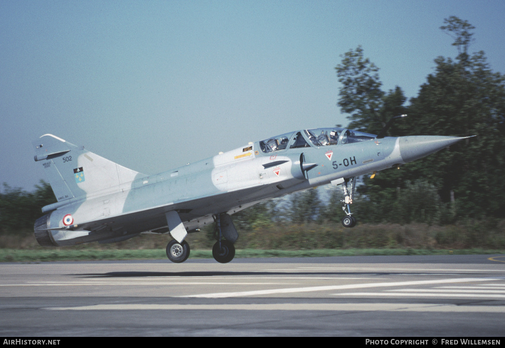 Aircraft Photo of 502 | Dassault Mirage 2000B | France - Air Force | AirHistory.net #192294